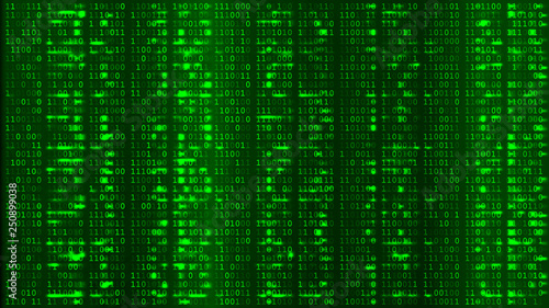 Green Digital BG. Coding or Hacking Concept.