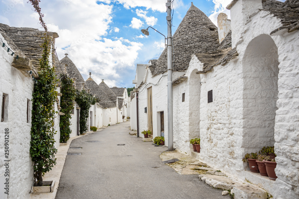 Unique Trulli houses of Alberobello, Puglia region, Italy