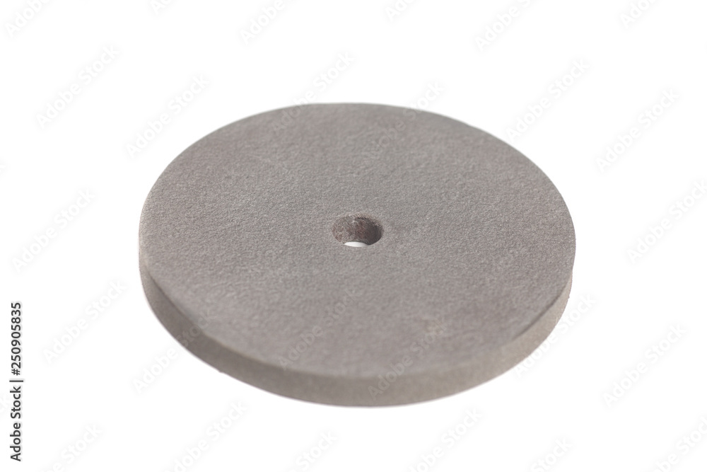 Round grindstone isolated on white background Round grindstone isolated on white background