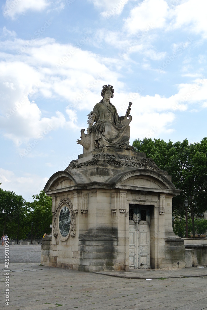 Statue in Paris city park
