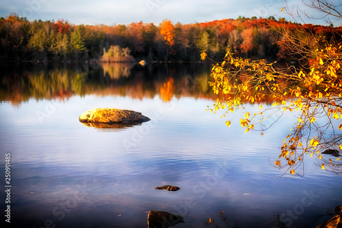 Burr Pond State Park autumn landscape photo