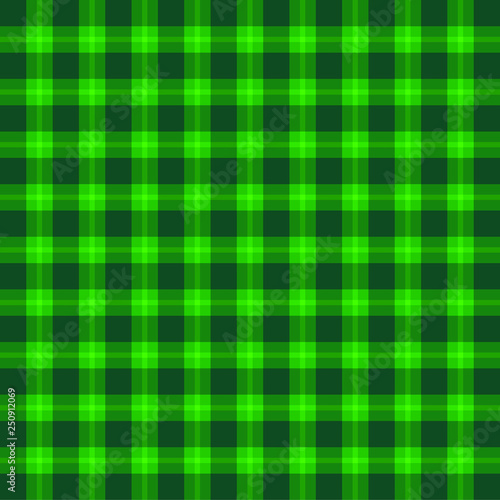 Saint Patricks Day green plaid pattern