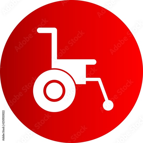 Vector Wheel chair Icon
