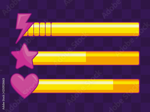 classic video game items bars