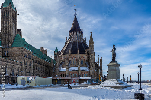 Ottawa CANADA - February 17, 2019: Federal Parliament Building of Canada in Ottawa, North America