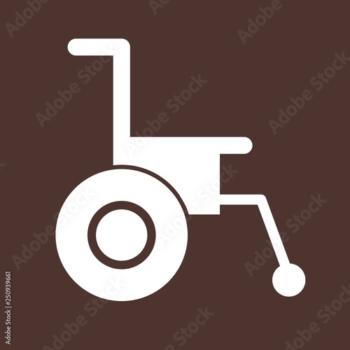 Vector Wheel chair Icon