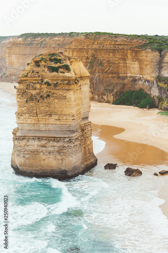 Close up of rock in The Twelve Apostles. Australia.
