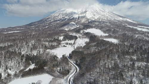 羊蹄山ドローン空撮2