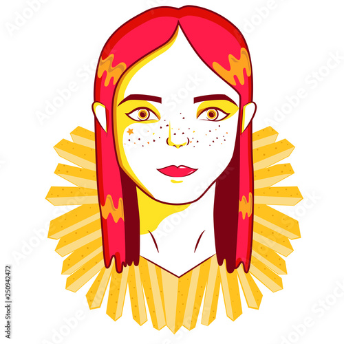 Woman Face Vector