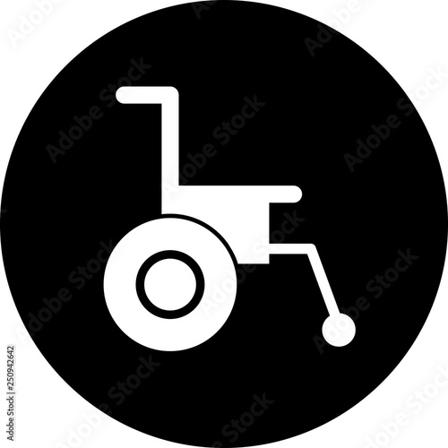 Vector Wheel chair Icon