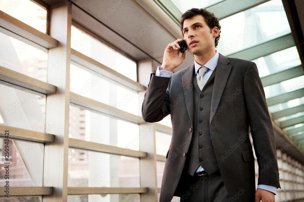 Businessman on phone Businessman on phone
