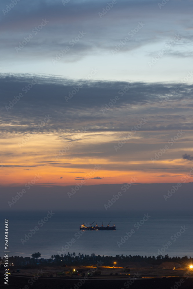 sunset on the sea sunset on the sea