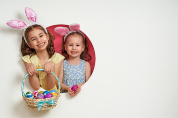 children on Easter day