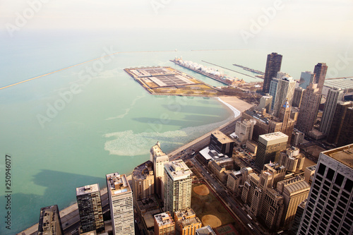 Ariel view of waterfront 