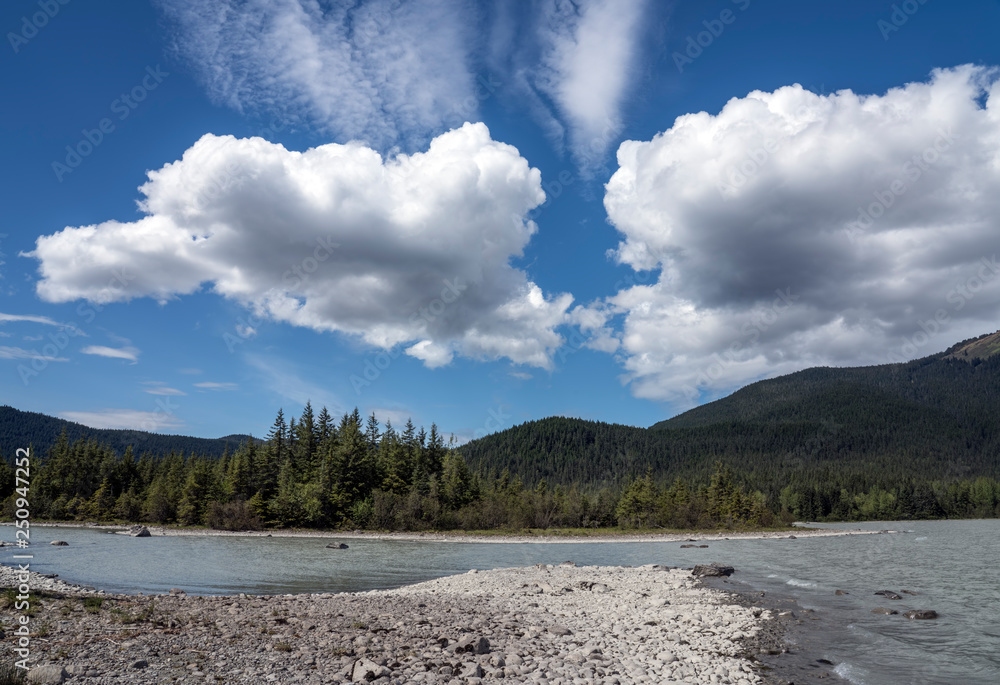 Mendenhall Lake with Clouds
