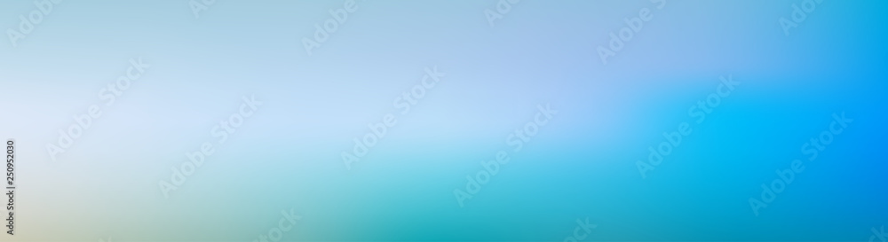 Simple wide banner blue gradient ,blue sky abstract background for
