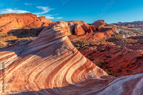 Fire Wave Formation at Valley of Fire State Park, Nevada photo