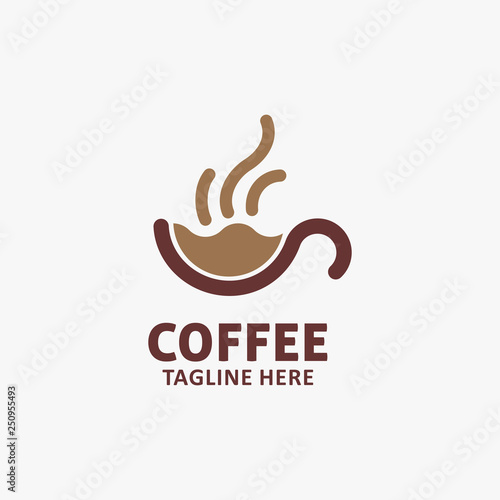 Simple coffee logo design