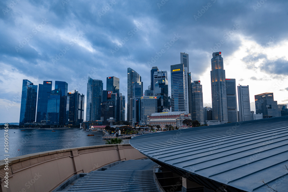 Naklejka premium Singapure