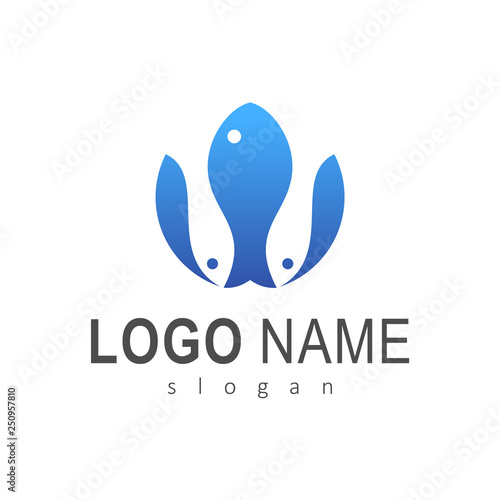 triple fish logo, three fish logo