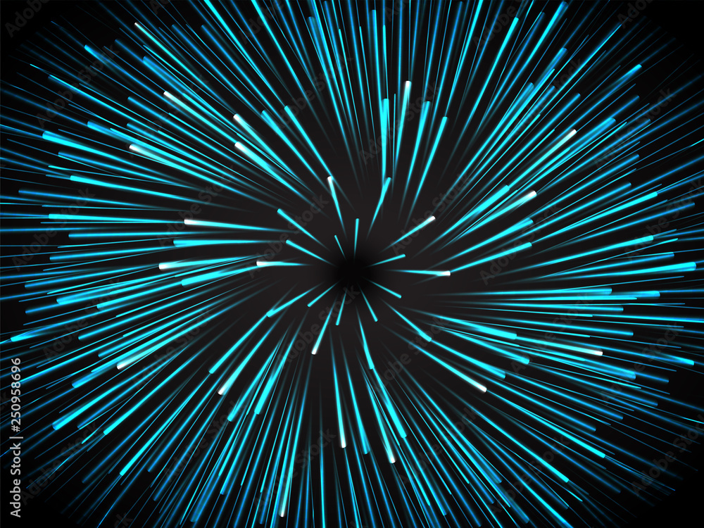 Hyperspace motion background for futuristic technology concept. Hyperspace motion background for futuristic technology concept.