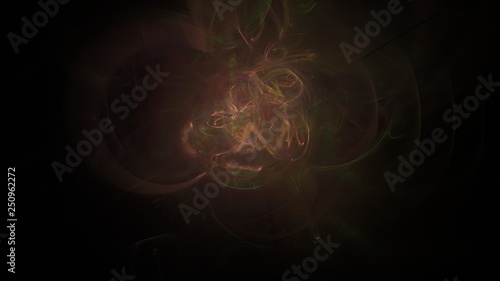 Fantasy chaotic colorful fractal pattern. Abstract fractal shapes. 3D rendering illustration background or wallpaper