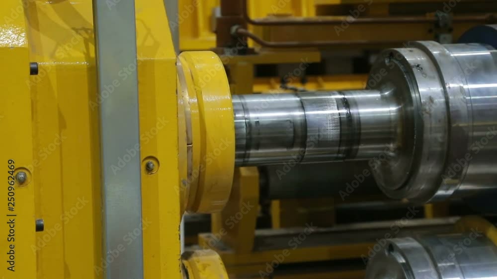 metal rolling processing line at the factory metal rolling processing line at the factory