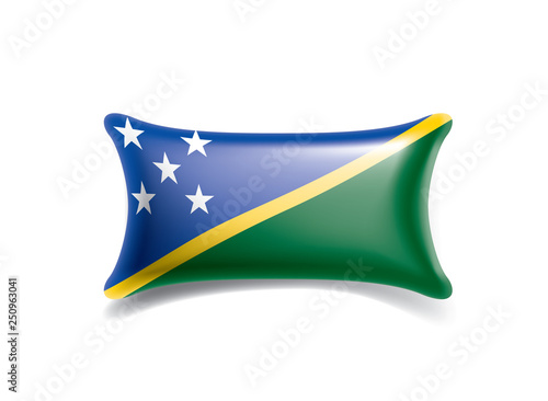 Solomon Islands flag, vector illustration on a white background photo