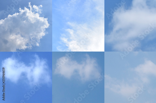 A various clouds shape for make smoke brush