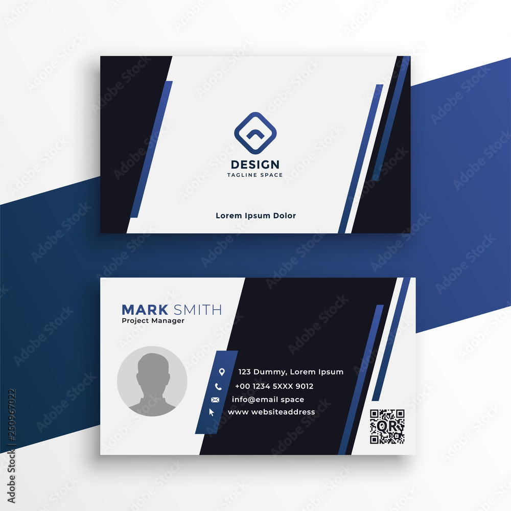 professional business card for your stationary Stock Vector | Adobe Stock