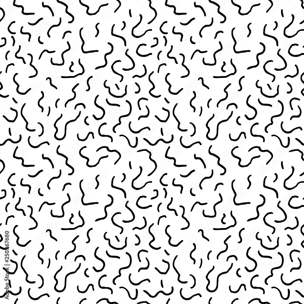 Seamless Pattern Abstract Hand Drawn Doodles