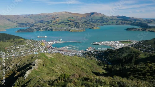 Christchurch Gondola from Port Hills in New Zealand, South Island photo