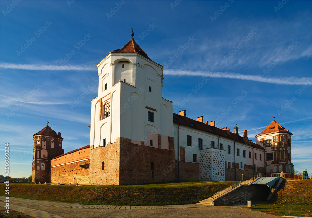 Republic of Belarus. Tower of the Mir castle