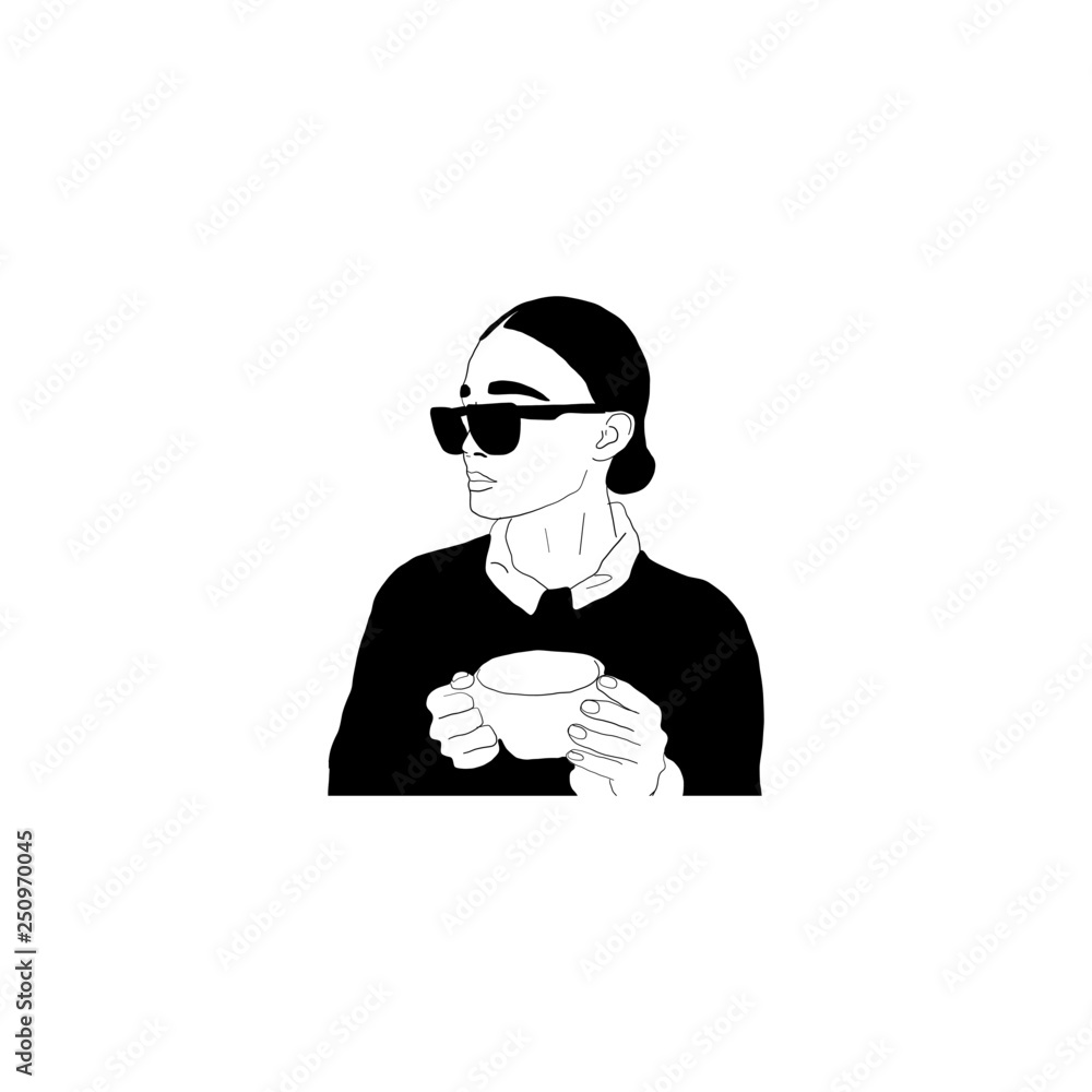 Fashion beautiful young woman in sunglasses Fashion beautiful young woman in sunglasses
