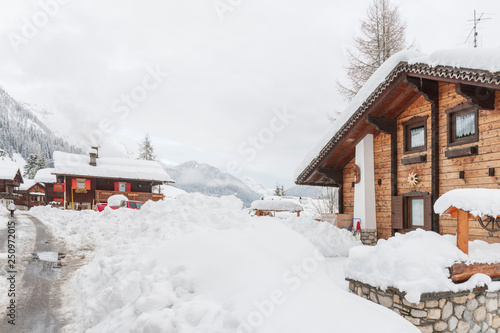 Wallpaper Mural Snow magic. Walk in the ancient village of Sappada. Friuli Torontodigital.ca