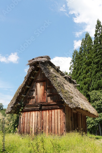 traditional thatched old house of japan