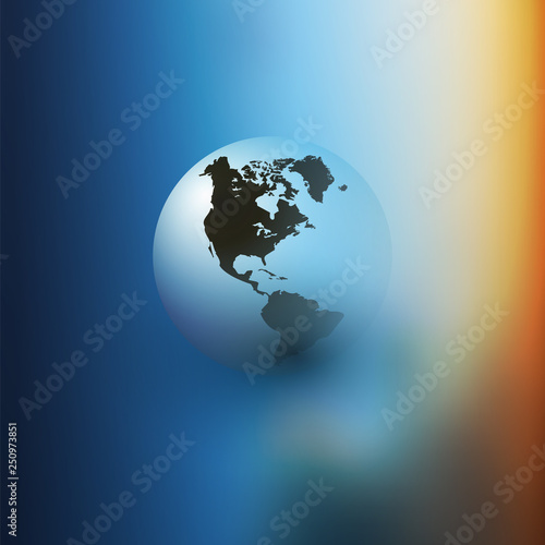 Fototapeta Naklejka Na Ścianę i Meble -      Earth Globe Design - Eco, Globalisation, Global Business, Technology Concept, Event Poster, Vector Template 