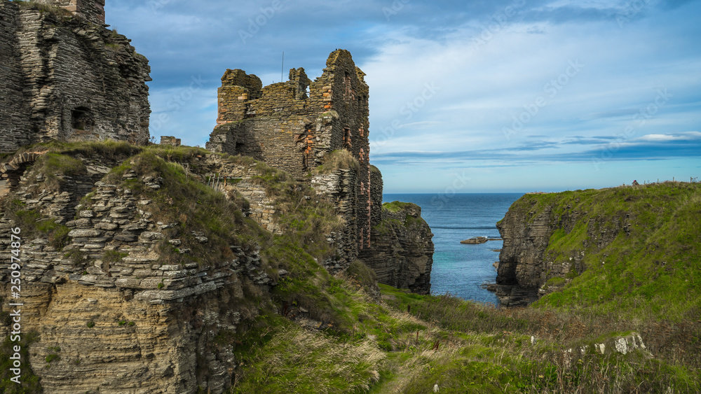 Scottish castle ruin