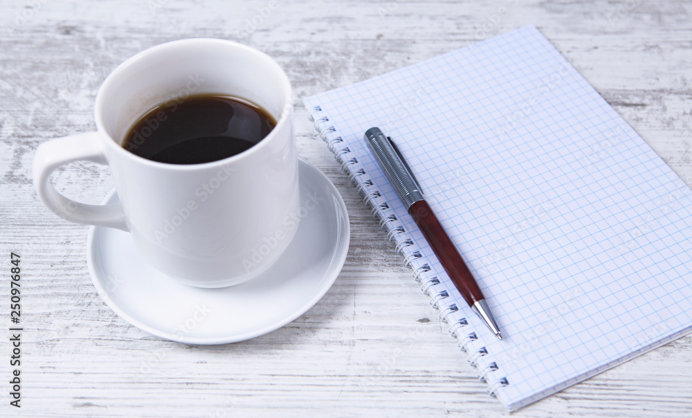 coffee and notebook coffee and notebook