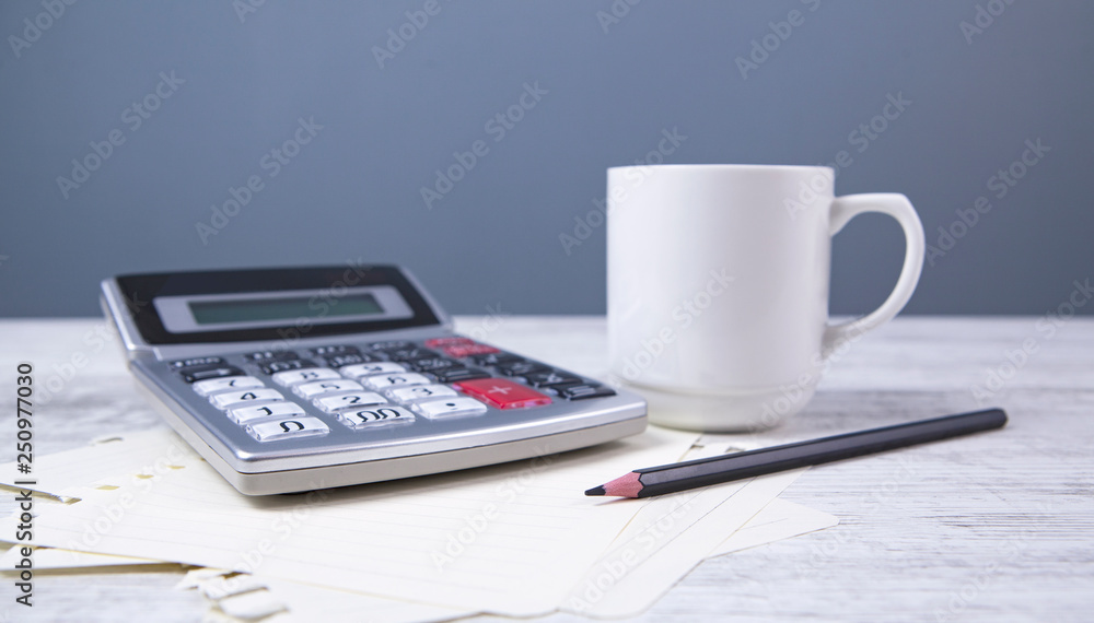 notebook and calculator notebook and calculator
