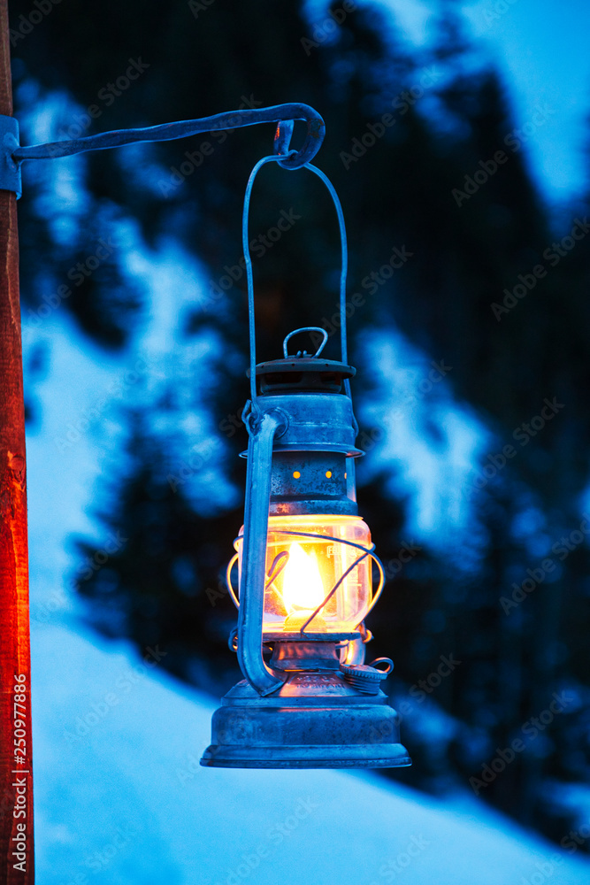 Lampe Oudtoor in Winterlandschaft
