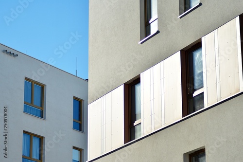 Futuristic architecture of apartment building © Grand Warszawski