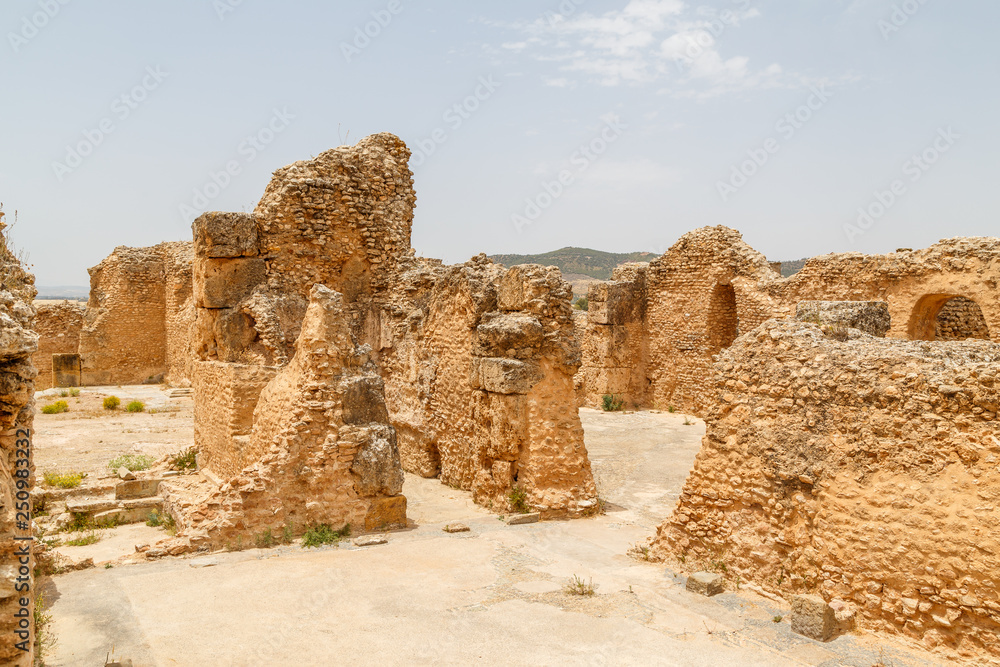 Ruins of the ancient Thuburbo Majus town, Tunisia