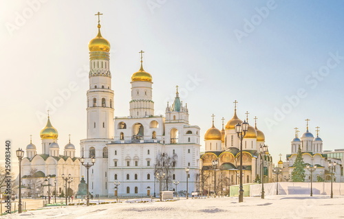 The ancient cathedrals of  Moscow Kremlin © allegro60