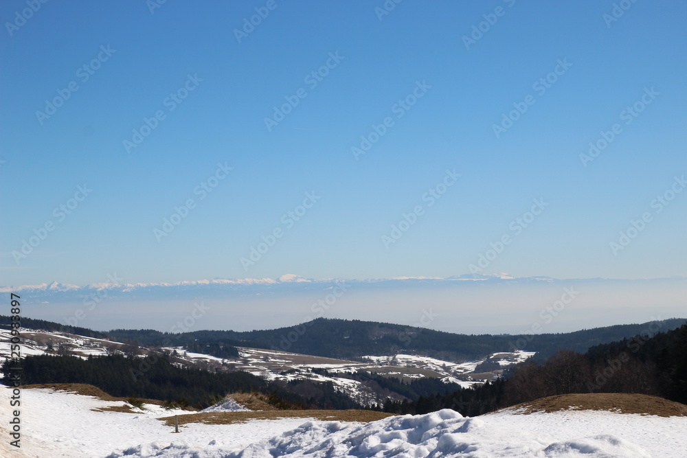 Fototapeta premium paysage enneigé