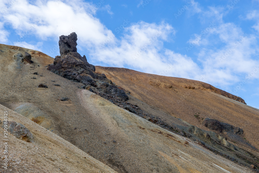 Volcanic mountains of Landmannalaugar in Fjallabak Nature Reserve. Iceland Volcanic mountains of Landmannalaugar in Fjallabak Nature Reserve. Iceland