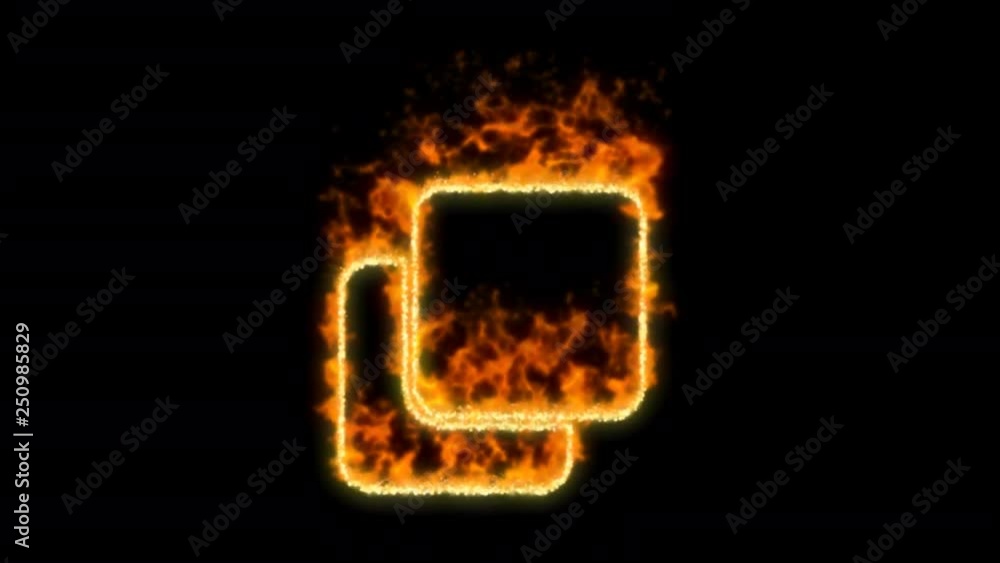 clone symbol inflames. Then disappears. In - Out loop. Alpha channel Premultiplied - Matted with color black clone symbol inflames. Then disappears. In - Out loop. Alpha channel Premultiplied - Matted with color black
