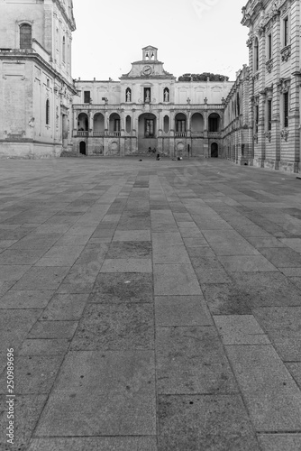 Lecce. City of the Baroque. Black and white