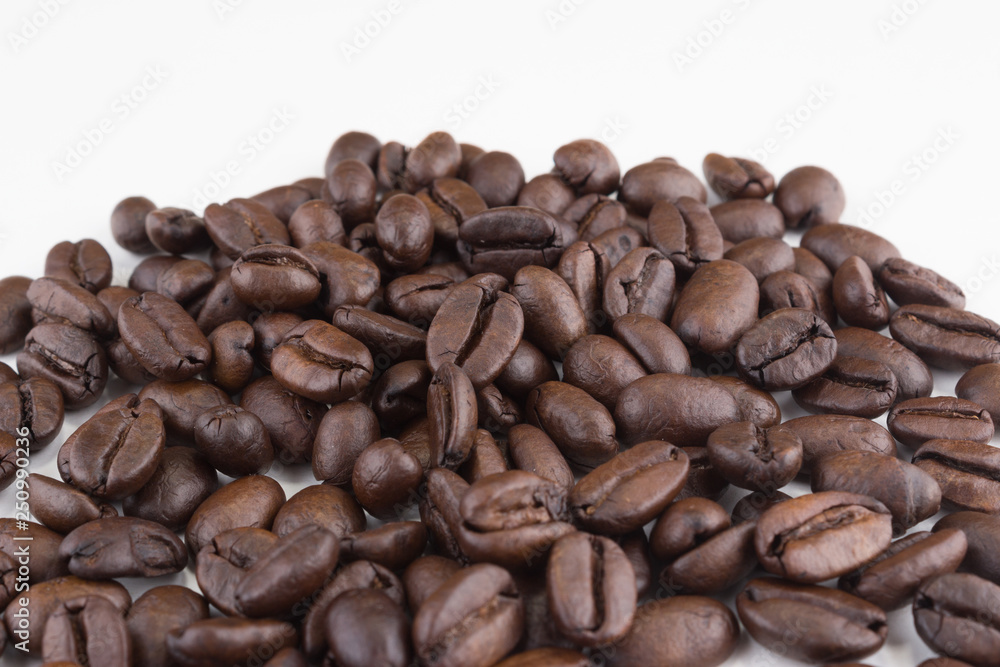 Stack of coffee beans Stack of coffee beans