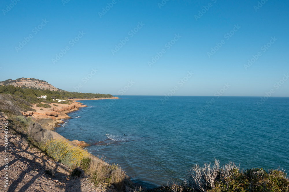 The green way of the sea between Oropesa and Benicasim
